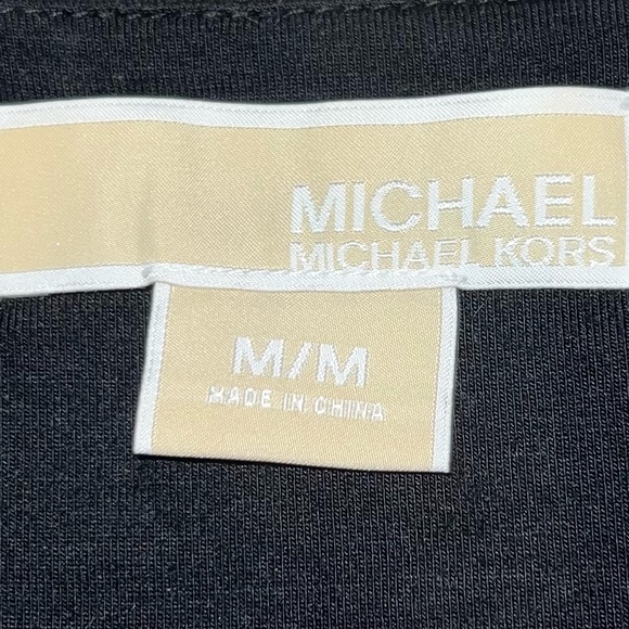 Michael Kors Women’s Animal Print Zebra Stripes V-Neck Blouse Shirt Top Size M - Picture 4 of 5